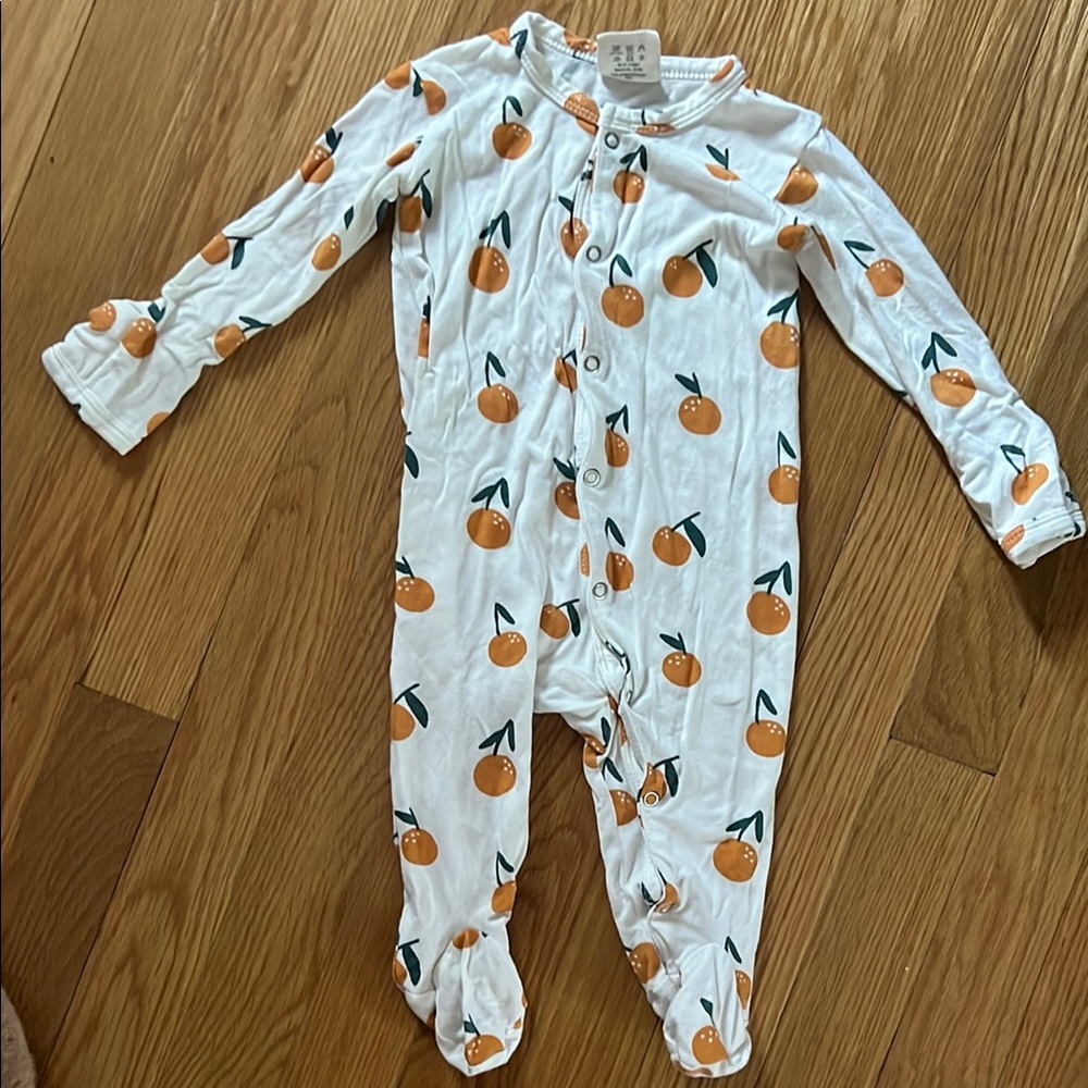 Spearmint Love Orange Print One Piece
